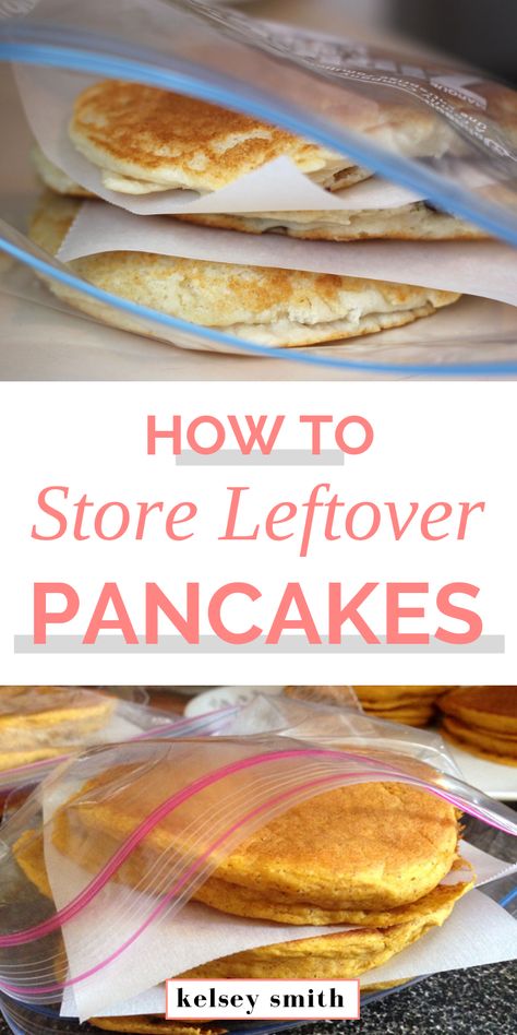 Leftover Pancakes, Crispy Pancakes, Cornmeal Pancakes, Freeze Pancakes, Fruit Pancakes, Best Pancake Recipe, Good Breakfast, Perfect Pancakes, How To Make Pancakes