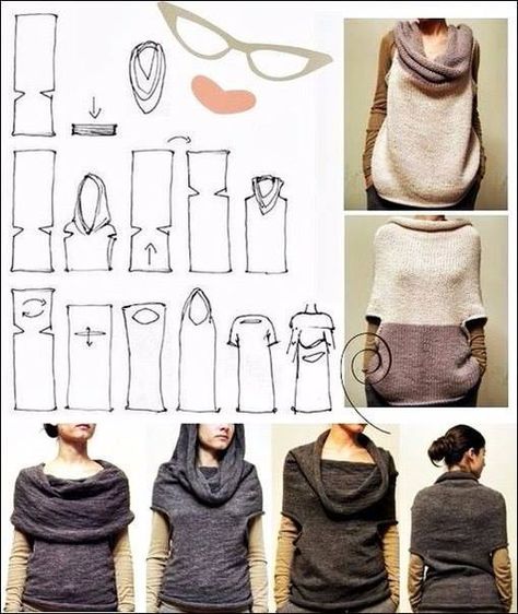 Diy Sy, Sew Ins, Diy Vetement, Diy Couture, Knitting Inspiration, Sewing Clothes, Sewing Inspiration, Knitting Projects, Sewing Hacks