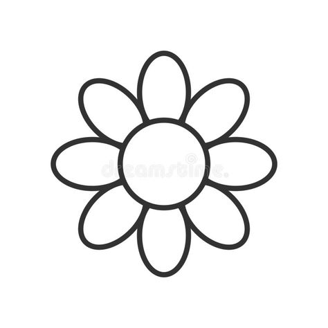 Daisy Flower Outline Icon on White. Daisy flower outline flat icon, isolated on , #Affiliate, #White, #flower, #outline, #Icon, #Daisy #ad Simple Daisy Tattoo Outline, Daisy One Line Drawing, Trippy Outline, Daisy Outline Simple, Daisy Flower Outline, Daisy Outline, Daisy Leaf, Daisy Vector Illustration, Daisy Flower Svg