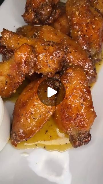 ROAD TO 50K 🔥 | DM FOR PROMOTIONS on Instagram: "Honey Lemon Pepper Wings 🍋🍯🤤  Video cred: @theremixkitchen_   #fyp #viral #explore #cooking #foryoupage #reels #foodie #foodporn #foodielife #yummy #hungry #foodgasm #instafood #delicious #foodlover #foodoftheday #foodgram #lemonpepper #lemonpepperwings #honeylemonpepperwings" Honey Lemon Pepper Wings Air Fryer, Honey Lemon Chicken Wings, Honey Lemon Pepper Chicken Wings Recipe, Lemon Peper Wings, Honey Lemon Pepper Chicken, Wings Lemon Pepper, Honey Lemon Pepper Wings, Lemon Pepper Chicken Wings Recipe, Wings Video