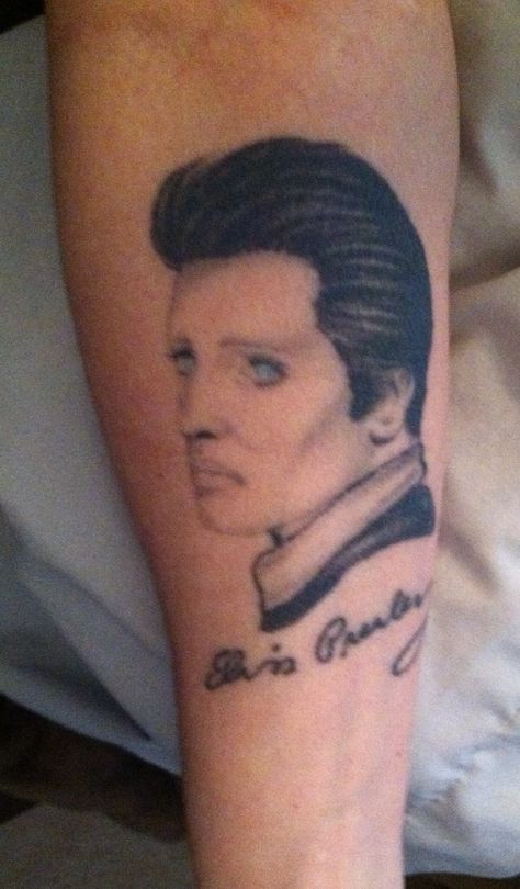 My favorite tat, I've had Elvis 15 years and love it.. Would like another one!!!! #PrincessLEP Elvis Tattoo, Another One, Elvis Presley, Love Him, Tatting, Tattoo Quotes, Love It, My Favorite, Tattoos