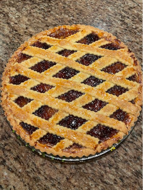 Jam Crostata - The Lazy Italian Fig Jam Dessert Recipes, Crostata Recipe, Traveling To Italy, Italian Kitchens, Pan Cookies, Jam Tarts, Fig Trees, Baked Fruit, Filled Cookies