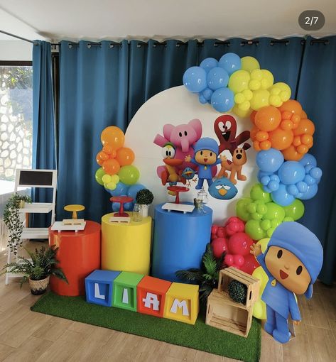 Pocoyo Birthday Ideas, Pocoyo Party Ideas, Pocoyo Birthday, 3rd Birthday Cakes, Party Themes For Boys, Grad Parties, Diy Crafts Videos, Birthday Fun, Birthday Photos