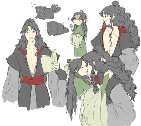 Original Luo Binghe, Novel Fanart, Luo Binghe X Shen Qingqiu, Binghe X Shen Qingqiu, Community Photos, Scumbag System, Luo Binghe, Scum Villain, Scum Villain's Self-saving System