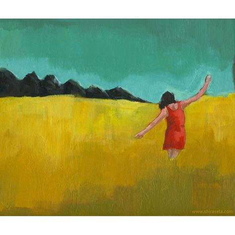 Print - Happiness Meaningful Artwork, Landscape Art Prints, Artfully Walls, Figurative Painting, Digital Art Print, Art Painting Acrylic, Contemporary Modern Art, Colorful Landscape, Colorful Paintings