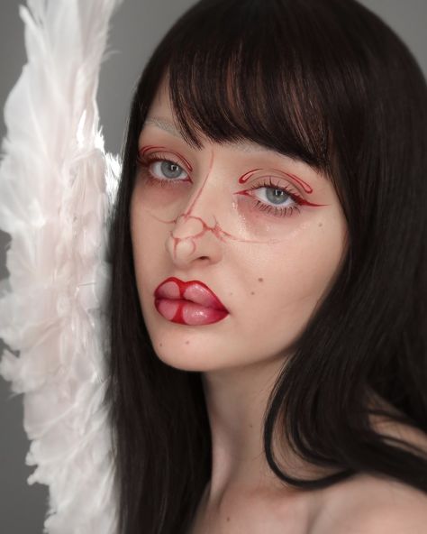 ANGLE 👼🏻🪽 scarred but still angelic scar ib: @annrsb @nyxcosmetics_uk red epic wear liquid liner @colourpopcosmetics left on red bff volumizing mascara @mehronmakeup procoloring bruise palette, red paradise paint AQ, rigid collodion scarring liquid products kindly gifted 🤍 #angelmakeup #angel #scar #mehron #sfxmakeup #scarmakeup #colourpopcosmetics #nyxcosmetics_uk Collodion Scar, Red Mascara, Rigid Collodion, Scar Makeup, Angel Makeup, Volumizing Mascara, Colourpop Cosmetics, Scarring, Sfx Makeup