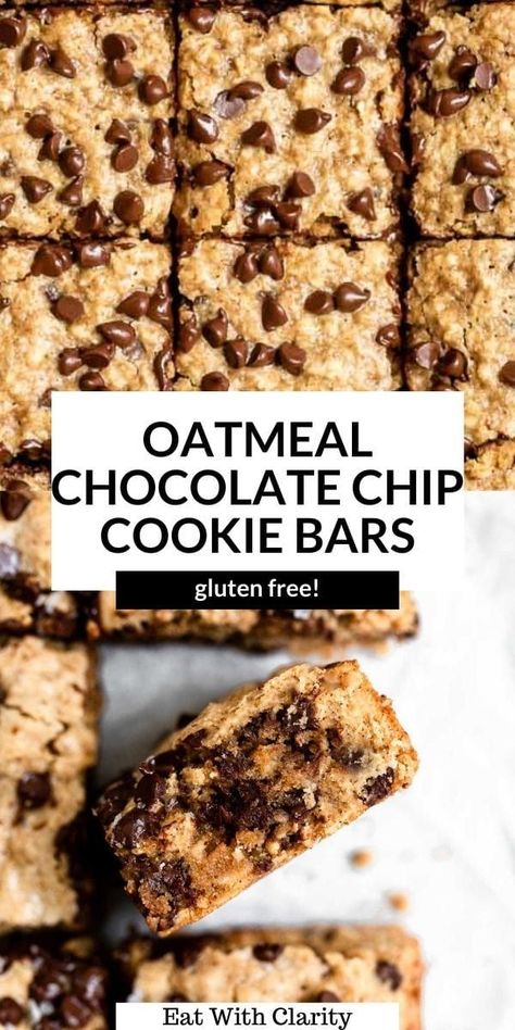 Oatmeal Chocolate Chip Cookie Bars, Ella Vegan, Decadent Cheesecake, Gluten Free Chocolate Cupcakes, Oatmeal Chocolate Chip Cookie, Oatmeal Chocolate Chip Bars, Oatmeal Cookie Bars, Recipe Cheesecake, Chocolate Chip Bars