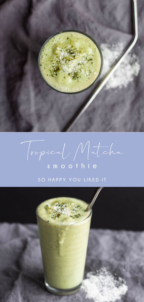 Matcha Breakfast Smoothie, Uses For Matcha Powder, Smoothies With Macha, Matcha Fruit Smoothie Recipe, Coconut Matcha Smoothie, Matcha Protein Smoothie, Matcha Powder Smoothie, Chocolate Matcha Protein Shake, Protien Smoothies Recipes Matcha