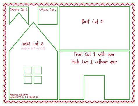 Gingerbread House Templates Free Printable, Victorian Gingerbread House Template, Simple Gingerbread House Template, Gingerbread House Template Printable, Cardboard Gingerbread House, Gingerbread Creations, Gingerbread House Patterns, Paper House Template, Gingerbread Train