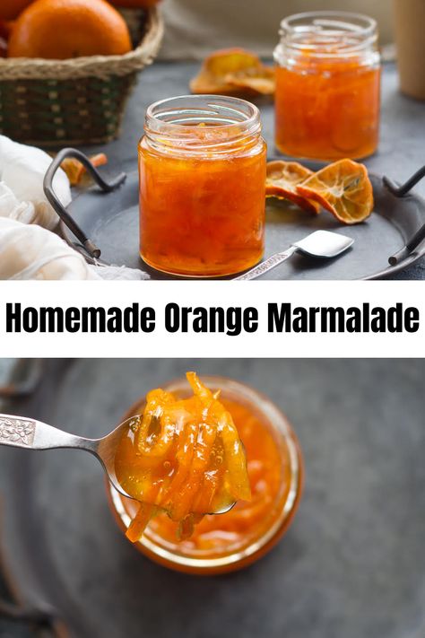 Homemade Orange Marmalade Recipe, Homemade Marmalade, Orange Marmalade Recipe, Marmalade Jam, Orange Jam, French Recipe, How To Make Orange, Marmalade Recipe, Orange Marmalade