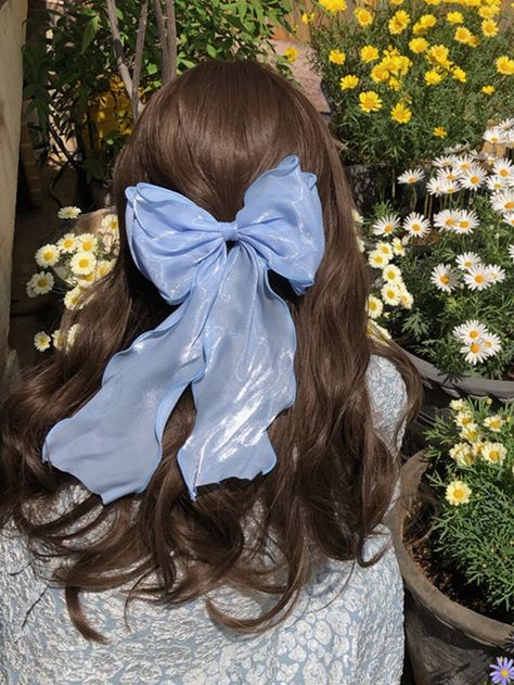 1pc Elegant Bow Decor Hair Clip | SHEIN USA Kawaii Swimsuit, Dark Academia Clothing, Y2k Hair, Parisian Aesthetic, Anime Lingerie, Aesthetic Dark Academia, Cottagecore Fashion, Kawaii Dress, Lace Hair