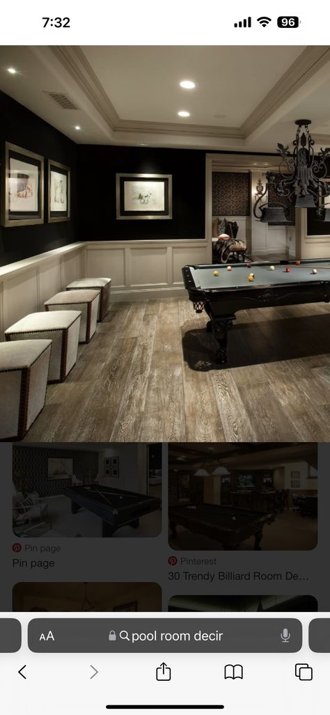 Table Room Ideas, Pool Table Room Ideas, Grey Pool, Pool Table Room, Pool Room, Table Room, Pool Rooms, Pool Table, Room Ideas