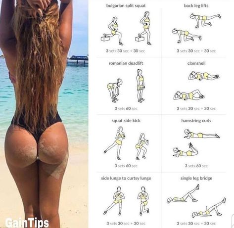 Pinterest Workout, Gym Antrenmanları, Summer Body Workouts, Buttocks Workout, Trening Fitness, Quick Workout Routine, Workout Without Gym, Body Workout Plan, Trening Abs