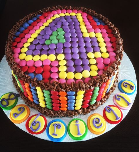 Rainbow Smartie Cake, Chocolate Birthday Cake Kids, Smartie Cake, Smarties Cake, Bus Cake, 8th Birthday Cake, Birthday Sheet Cakes, 4th Birthday Cakes, Happy Birthday Wishes Cake