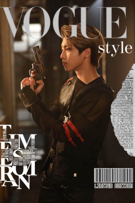 Kpop Vogue Cover, Vogue Edit, Straykids Vogue, Skz Vogue, Skz Magazine, Han Jisung Binder Cover, Skz Magazine Edit, Aesthetic Skz Poster, Stray Kids Magazine Cover