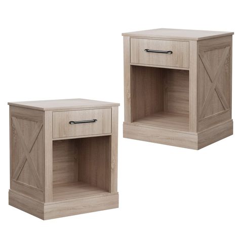 PRICES MAY VARY. ✅【Practical Storage Solution】The upper drawer of the end table with an handle and smooth slides helps you keep personal items. Besides, the lower compartment of the nightstand offers space for books or small storage box. And the tabletop is applicable to keep lamp, cups and mobile devices. ✅【Rustic Bedroom Furniture】Showing a textured surface and a clean-lined silhouette, the bedside table features an eye-catching rustic appearance. Of course, the nightstand will blend well into Wide Bedside Table, Bedside Table Set, Rustic Nightstand, Nightstand Set Of 2, Wooden Bedside Table, Side Tables Bedroom, Table Bedroom, Brown Bedroom, Living Room Lounge