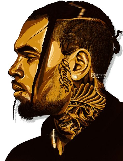 FAN ART Chris Brown Graffiti Art, Chris Brown Cartoon Art, Chris Brown Fan Art, Whitney Houston Art, Chris Brown Artwork, Chris Brown Portrait, Chris Brown Painting, Chris Brown Cartoon, Rapper Art Drawing