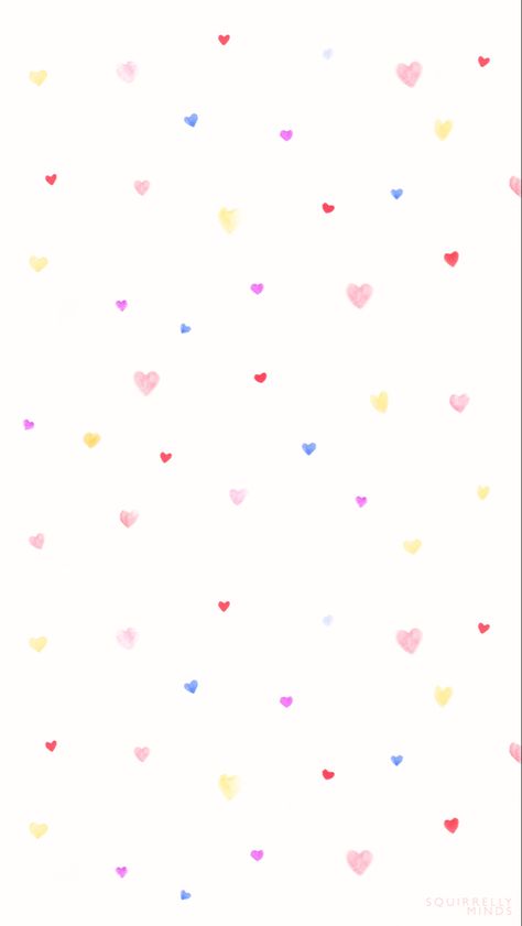 Simple Valentines, Watercolor Hearts, Iphone Arkaplanları, 패턴 배경화면, Watercolor Heart, Watercolor Wallpaper, Cute Patterns Wallpaper, Iphone Background Wallpaper, Heart Wallpaper