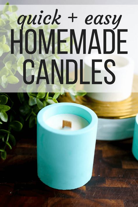 Easy Homemade Candles, Make Your Own Candles, Diy Stressball, Cement Candle Holders, Cement Candle, Concrete Candle Holders, Diy Candles Scented, Candle Making Business, Easy Candles