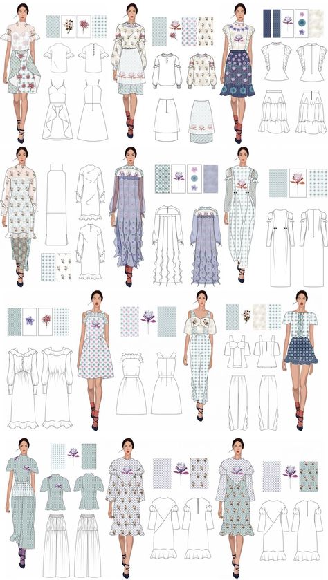 Fashion Design Concept, Digital Design Textile, Fashion Design Digital, Textile Pattern Design Fashion, Digital Fashion Design, Fashion Portfolio Layout, Digital Fashion Illustration, Fashion Design Classes, Fashion Textiles