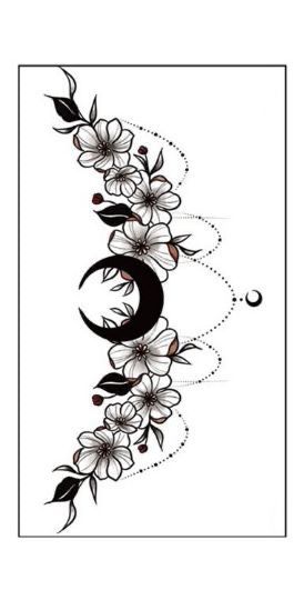 #CoolTattoos #TattooArt #InkMaster #TattooDesigns #InkedUp #TattooLovers #InkInspiration #TattooIdeas #CreativeInk #TattooStyle Floral Stomach Tattoo Design, Floral Chest Tattoo Female Upper, Upper Thy Tattoos For Women, Top Of Chest Tattoo Female, Underbust Tattoo Ideas Floral, Witchy Lower Back Tattoos, Witchy Chest Tattoos For Women, Witchy Underbust Tattoo Ideas, Cover Up Chest Tattoo Female