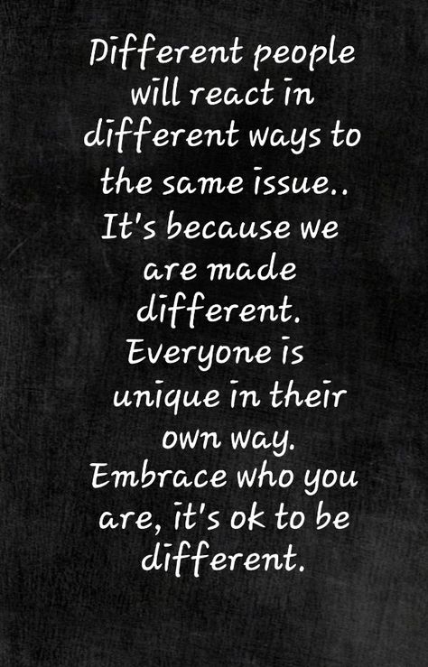 It's ok to be different Its Ok To Be Different Quotes, Persistence Quotes, Simple Sayings, Personality Quotes, Different Quotes, Life Is A Journey, Happy Words, Its Ok, You Gave Up