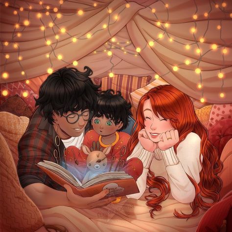 Potter Family, Family Artwork, Marauders Fan Art, Harry And Ginny, Lily Potter, Harry Potter Artwork, Harry Potter Actors, Harry Potter Drawings, Harry Potter 2