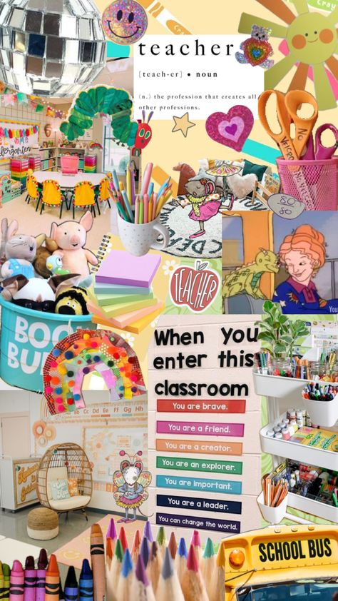 Preschool Teacher Aesthetic, Elementary Teacher Aesthetic, Teacher Vision Board, Teacher Wallpaper, Teaching Classroom Decor, Teacher Career, Teacher Motivation, Teacher Aesthetic, Teacher Accessories