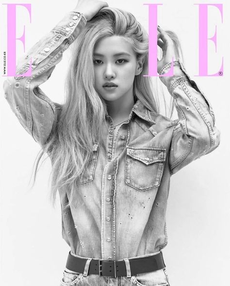 BLACKPINK’s Rosé is the cover model for the June 2020 issue of ELLE Korea, meaning all four members of BLACKPINK now have a solo cover for this magazine. Rosé Elle Korea, Rosé Ysl, Rosé Elle, Bp Rosé, Elle Korea, Blackpink Members, Rose Park, Diane Kruger, Rose Photos