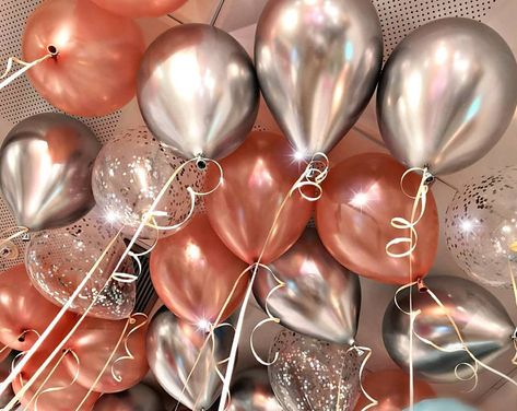 Rose Gold is the new Black Live the dream by BelleepoqueCo on Etsy Chrome Balloons, 11 Birthday, Birthday Balloons Pictures, Deco Ballon, 16 Balloons, Balloon Pictures, Silver Balloon, Rose Gold Balloons, Rose Gold Party