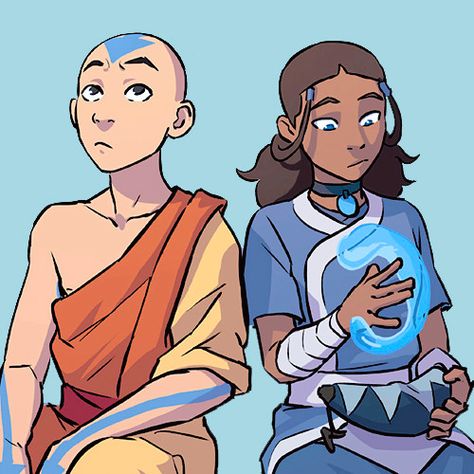 Aang X Katara, Avatar Legend Of Aang, Avatar Picture, Avatar Series, The Last Avatar, Avatar Cartoon, Avatar Fan Art, Avatar The Last Airbender Art, Team Avatar