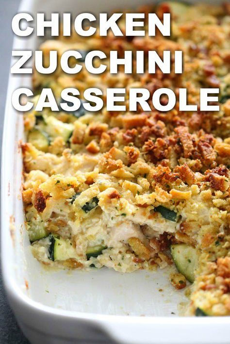 Chicken Zucchini Stuffing Casserole, Zucchini Dishes, Meal Train, Chicken Zucchini Casserole, Golo Recipes, Zucchini Casserole Recipes, Mediterranean Foods, Wallpaper Food, Canned Soup