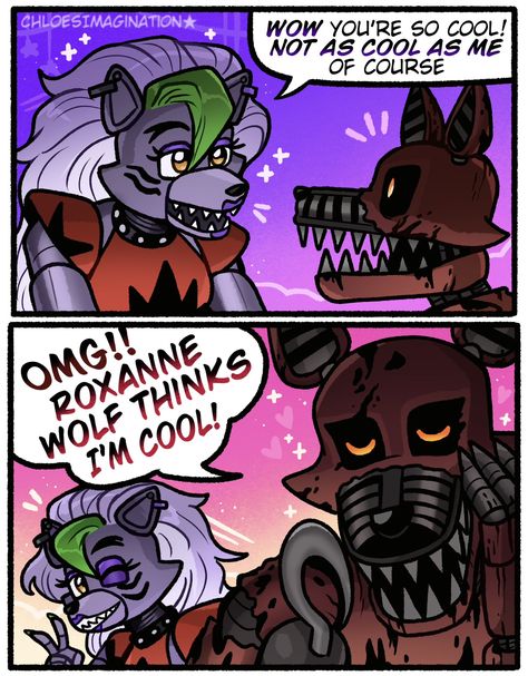 Funny Rejection, Roxy Wolf, Fnaf Nightmare, Nightmare Foxy, Fnaf Story, Roxanne Wolf, Sun And Moon Drawings, Animatronic Fnaf, Fnaf Movie