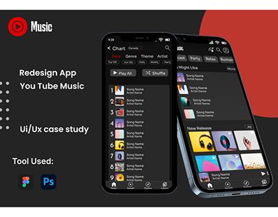 Check out new work on my @Behance profile: "You tube music Redesign App-Case study" http://be.net/gallery/206760447/You-tube-music-Redesign-App-Case-study Case Study 01 Album Cover, Study Music Website, Audiobook App Design, App Case Study, Music App Design, App Play, Music Genres, You Tube, Graphics Design