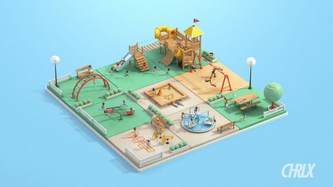 Check out this @Behance project: “Verizon Fios Quantum - Campaign” https://www.behance.net/gallery/42873983/Verizon-Fios-Quantum-Campaign Playgrounds Architecture, Creative School Project Ideas, Kindergarten Design, Children Park, Speed Internet, Playground Design, High Speed Internet, Low Poly Art, Indoor Activities For Kids