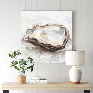 Abstract Oyster Painting, Oyster Painting, Oyster Art, House Redo, Watercolour Card, Vintage Coastal, Kids Painting, Coastal Farmhouse, Tropical Art