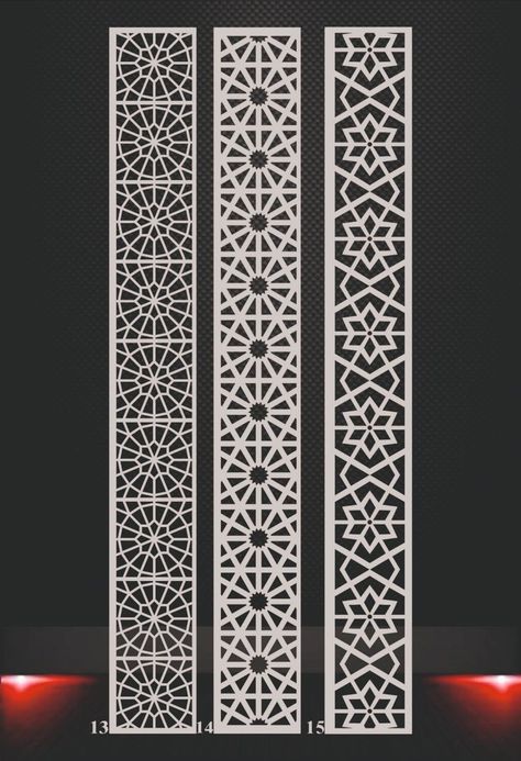 Jalli Design, Arabic Interior Design, Roof Truss Design, Cnc Router Projects, Jaali Design, Feature Wall Living Room, Laser Cut Stencils, Grill Door Design, Temple Design For Home