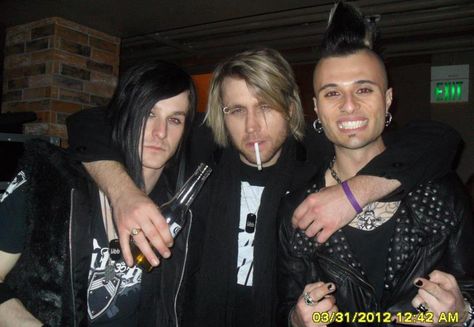 Reid Henry, Matt Walst and Sal Coz Costa photo by Brandi Williamson 3-31-2012 - My Darkest Days My Darkest Days, My Darkest Days Band, Dang Matt Smith, Three Days Grace, I Am Awesome