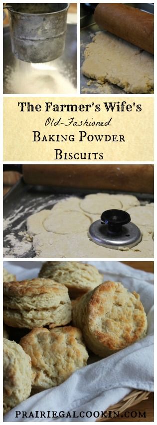 The Farmer's Wife's Old-Fashioned Baking Powder Biscuits - Prairie Gal Cookin Old Fashioned Baking, Recipes Biscuits, Quick Biscuits, Rainbow Bread, Butter Rolls, Flour Biscuits, Baking Powder Biscuits, Rainbow Ideas, Frugal Food