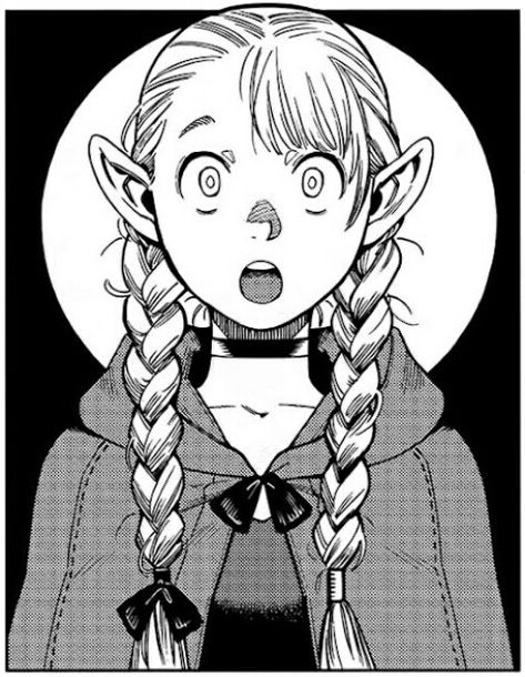 Delicious in Dungeon Delicious In Dungeon Manga, Dungeon Meshi Manga Panels, Marcille Manga, Dungeon Meshi Manga, Marcille Donato, Kin List, Dungeon Meshi, Face Reference, Manga Panels