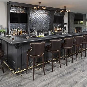 Wet Bar Cabinets, Transitional Basement, Basement Wet Bar, Wet Bar Designs, Basement Bar Plans, Chicago Interiors, Chicago Interior Design, Home Bar Rooms, Basement Bar Designs