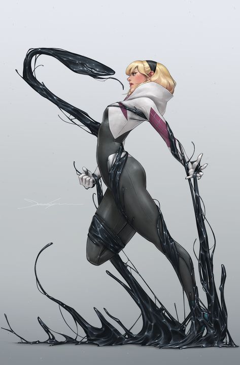 Jeehyung Lee, Marvel Spider Gwen, Symbiote Spiderman, Ghost Spider, Marvel Drawings, Marvel Villains, Spider Girl, Spiderman Comic, Spider Gwen