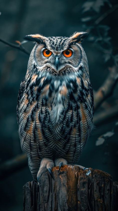 Owl animal plant bird. | premium image by rawpixel.com / Miiruuku Owl Photography Amazing Photos, Owl Iphone Wallpaper, Autumn Homescreen, Sleeve Reference, Owl Aesthetic, Iphone Wallpaper Dark, Owl Animal, Fall Owl, Owl Moon