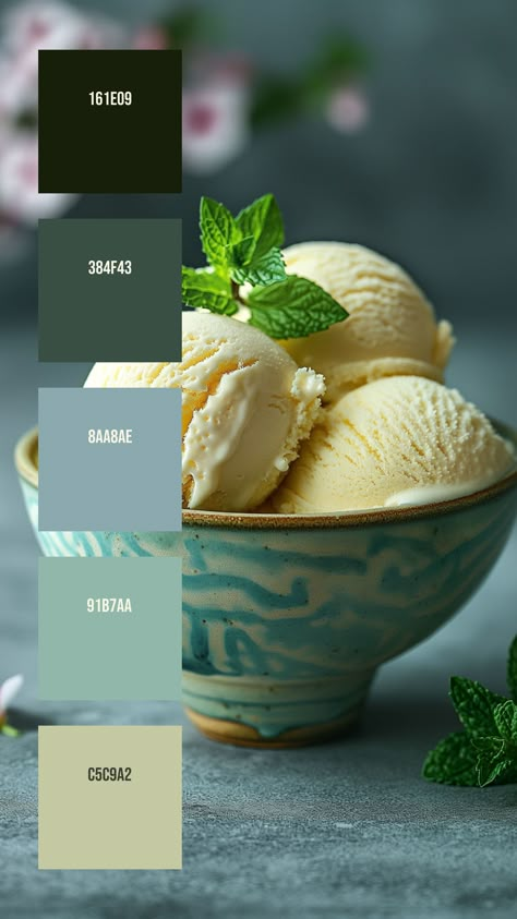 Colors:
161E09
384F43
8AA8AE
91B7AA
C5C9A2 Yellow Mint Color Palette, Colour Palette Design, Mint Color Palettes, Colour Branding, Color Mood Board, Disney Minimalist, Mellow Colors, Wallpaper And Paint, Green Color Combinations