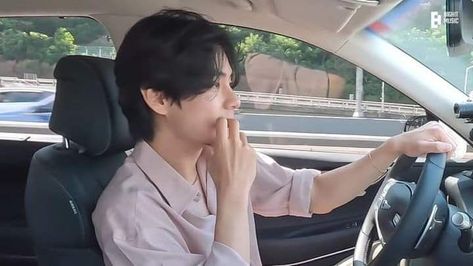 Kim Taehyung Driving Car, Taehyung Driving, Driving Car, Falling In Love With Him, Beautiful Voice, Run Bts, Jaehyun Nct, Live In The Now, Bts Pictures