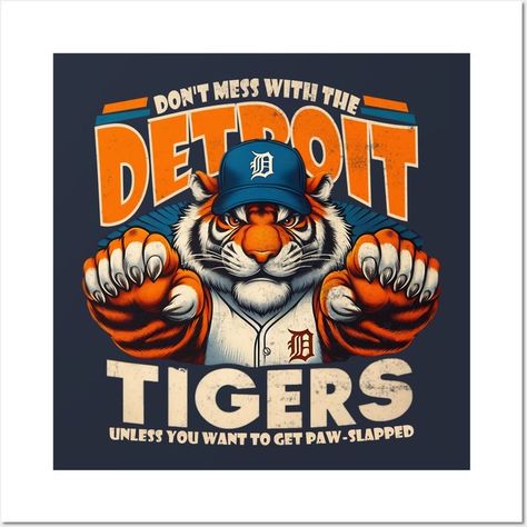 Mod Podge Crafts, Sports Posters, Sports Merchandise, Sport Poster, Detroit Tigers, Detroit Lions, Mod Podge, Major League Baseball, Major League