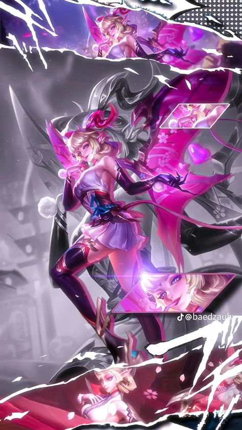 Veera Arena Of Valor, Vip Wallpaper, Kawaii Black And White, Black And White Stickers, Black And White Wallpaper, White Wallpaper, Mobile Legends, Disney Art, Kittens Cutest