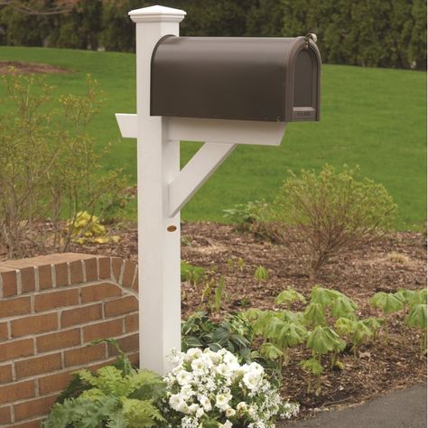 Decorative Post, Mailbox Stickers, Mailbox Landscaping, Post Man, New Mailbox, Custom Mailboxes, Mailbox Posts, Mailbox Numbers, Mailbox Decals