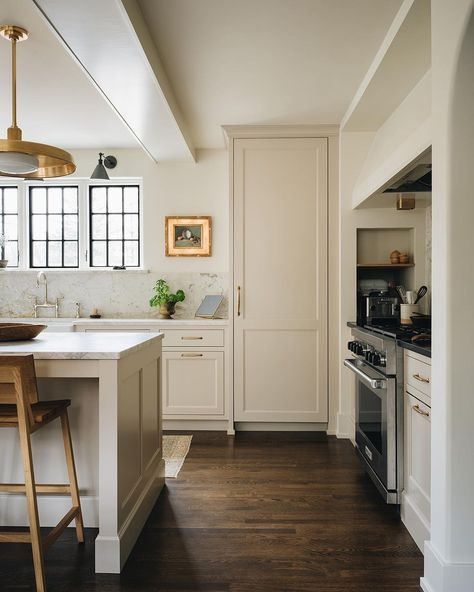 Jean Stoffer on Instagram: “Swipe for stills of our beautiful Floral Ave Mediterranean project. And to think this was once a garage! See the whole thing unfold on…” Jean Stoffer Kitchen, Stoffer Kitchen, Jean Stoffer Design, Jean Stoffer, Tall Pantry Cabinet, Transitional Kitchen, Mediterranean Homes, Kitchen Tile, Pantry Cabinet