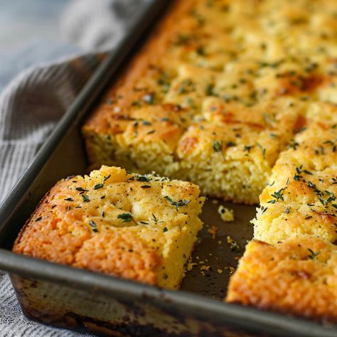 Ranch Cornbread, Fall Cornbread, Cornbread Hack, Flavored Cornbread, Light Lunch Recipes, Dylan Hollis, Greek Yogurt Ranch Dressing, Crazy Bread, Savory Cornbread